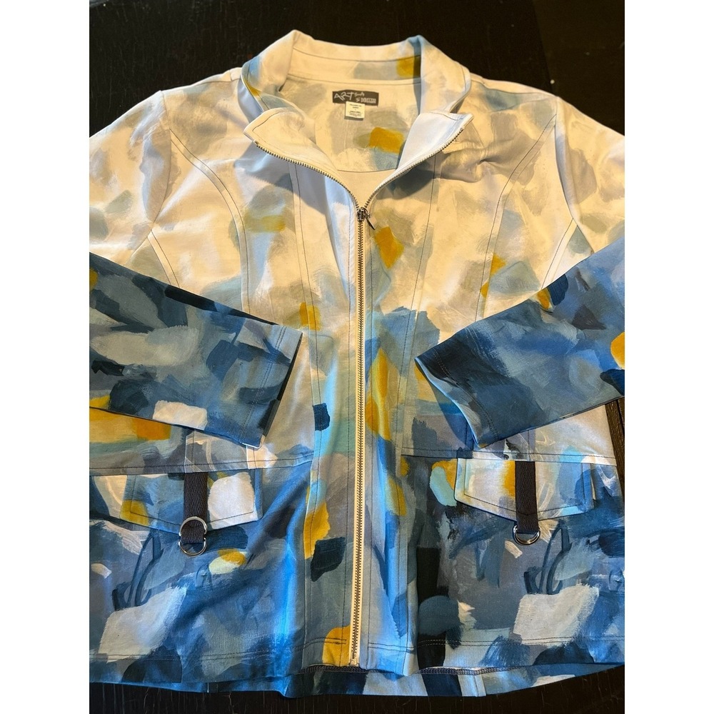 Art Simply Dolcetta Jacket Abstract‎ Print Lightweight Full Zip S
